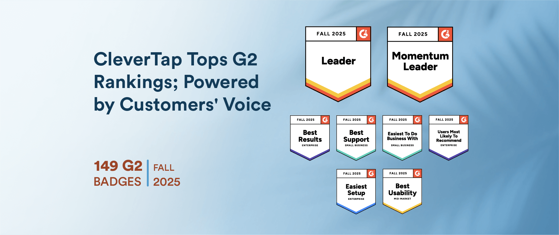 Trust First, Ease Always: CleverTap Earns 149 G2 Badges in Fall 2025