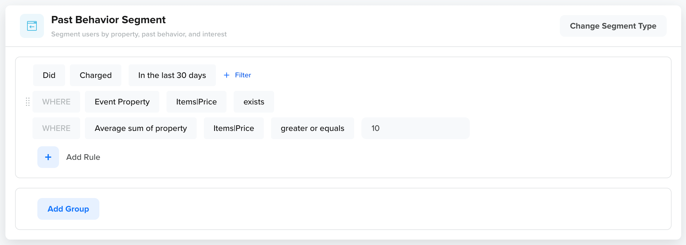 NextGen SB Filter by Average Sum of Property
