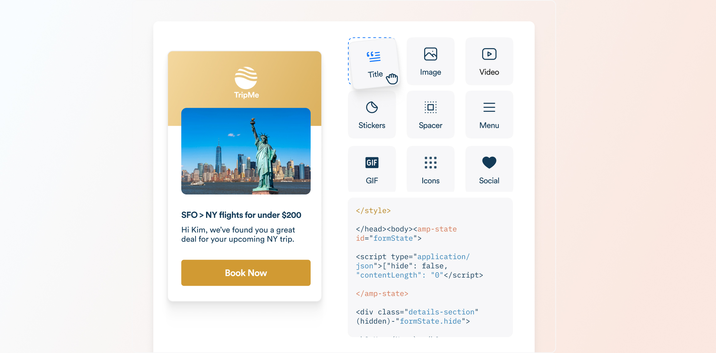 CleverTap's Email Personalization tool