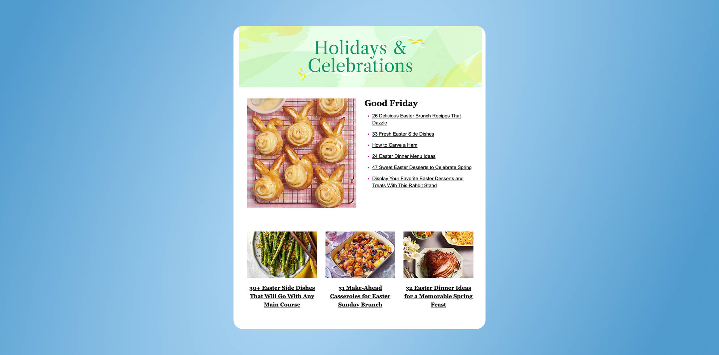 Better Homes & Gardens Easter marketing campaign