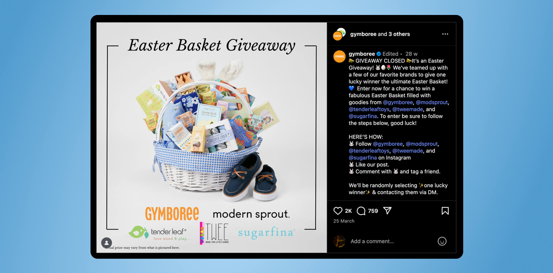 Gymboree Easter marketing campaign