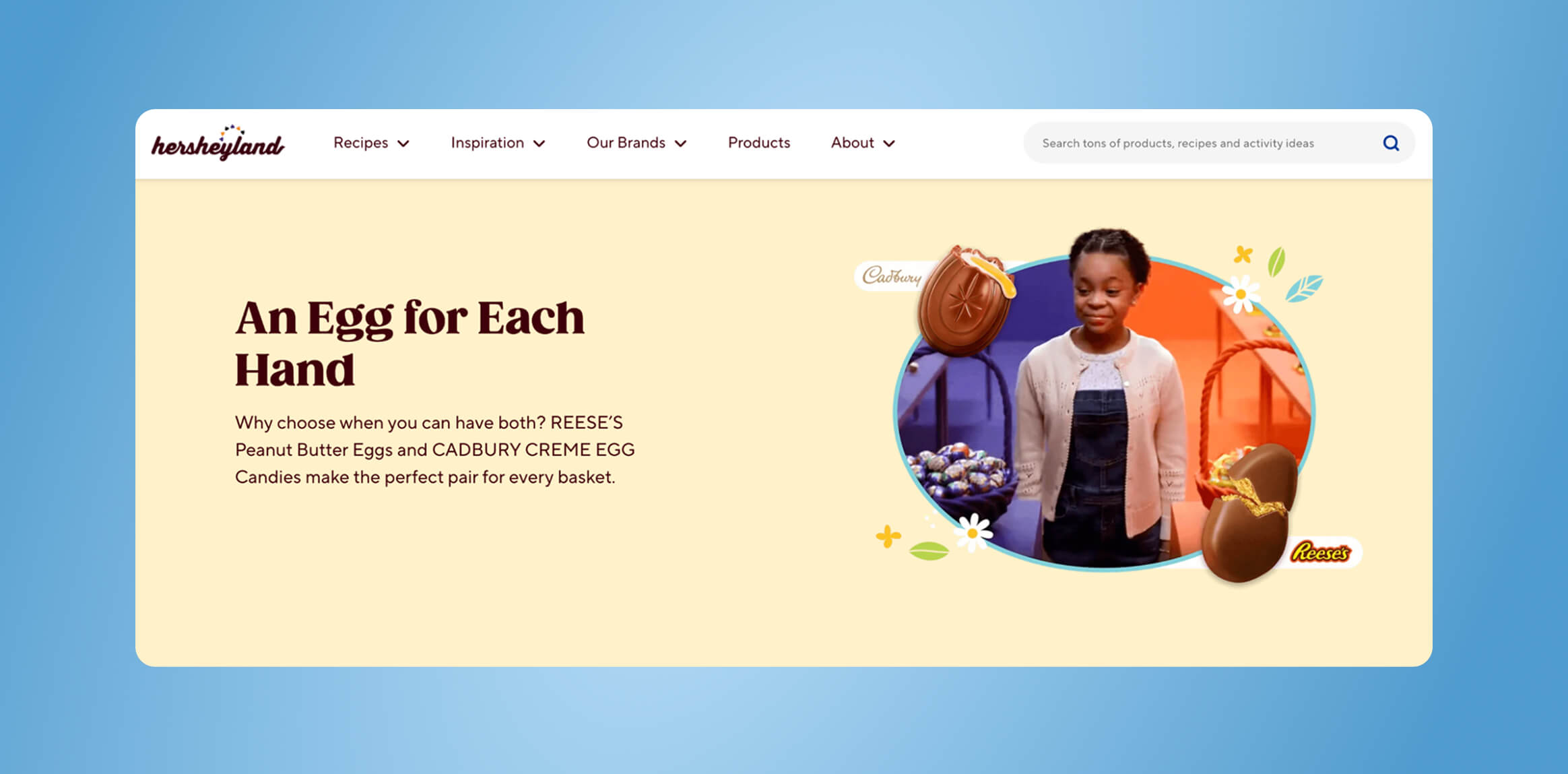 Hersheyland pastel visuals hidden Easter eggs marketing campaign idea