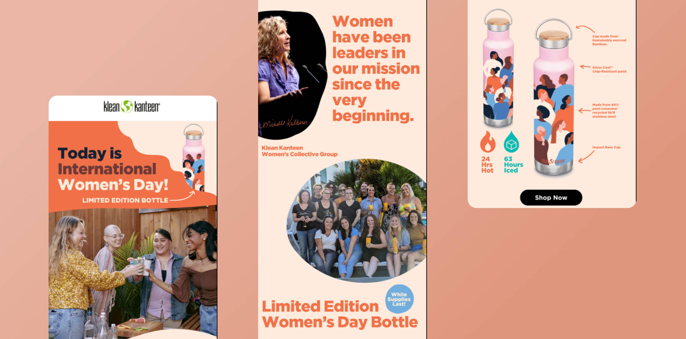 Klean Kanteen newsletter as an example of women_s day marketing ideas