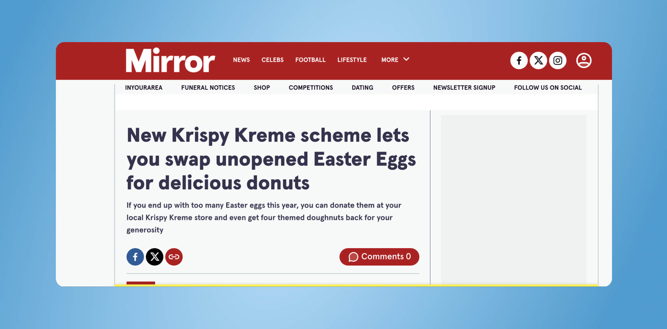 Krispy Kreme UK Fareshare Easter marketing campaign
