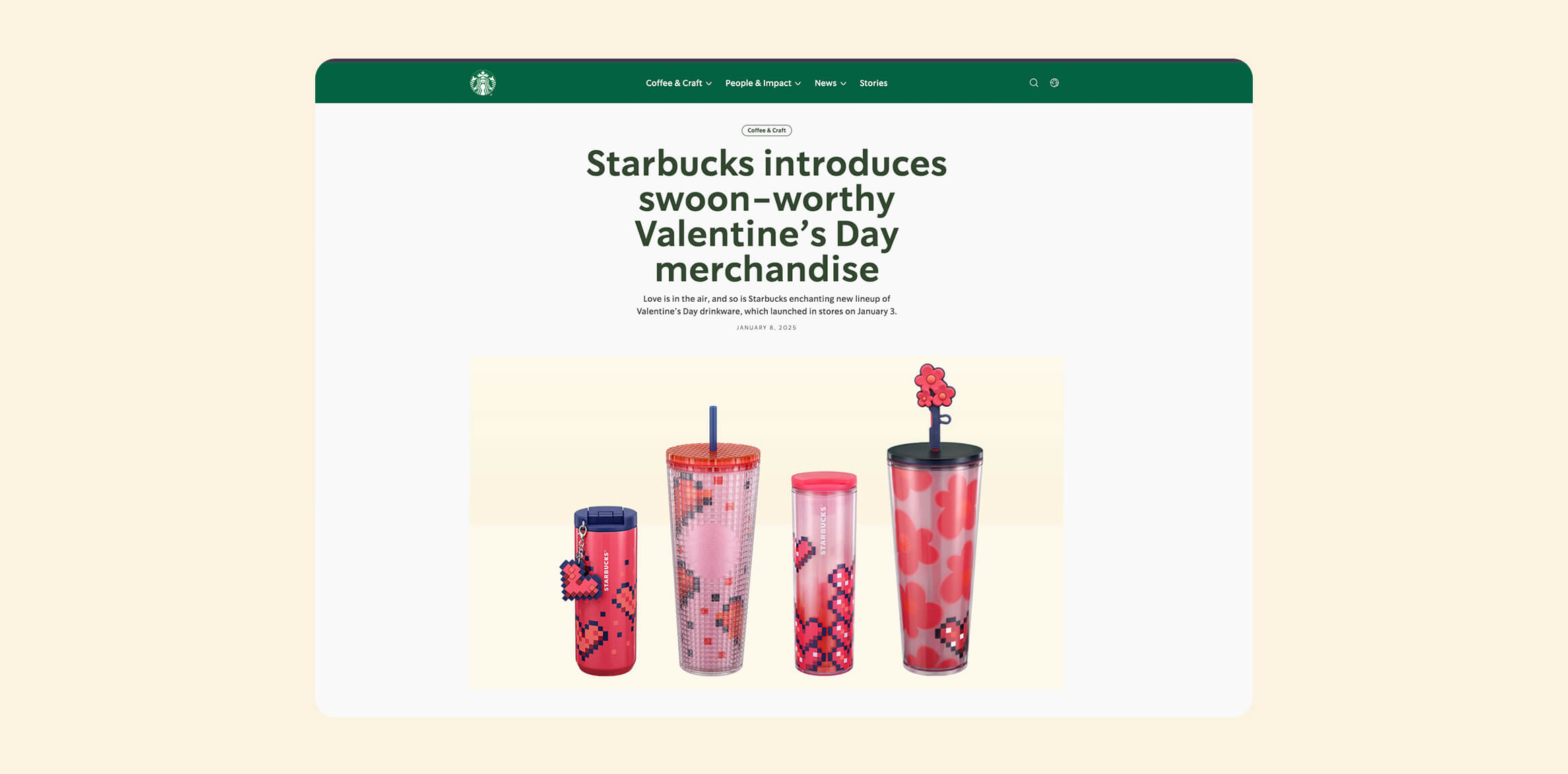 Loyalty Rewards or Special Valentine’s Day Offers by Starbucks