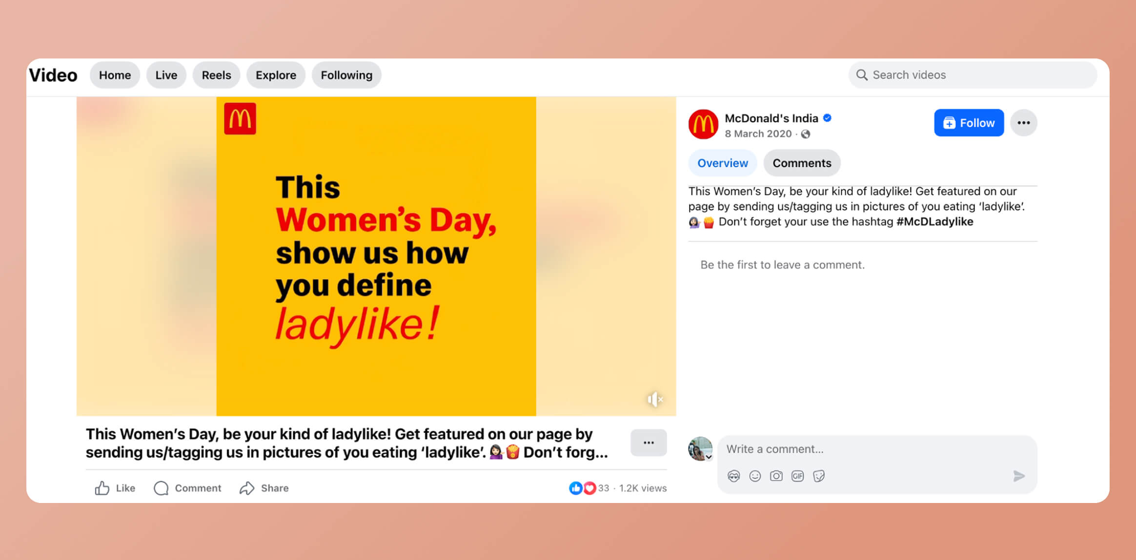 McDonald_s India McDLadylike campaign as an example of Women_s day promotion ideas