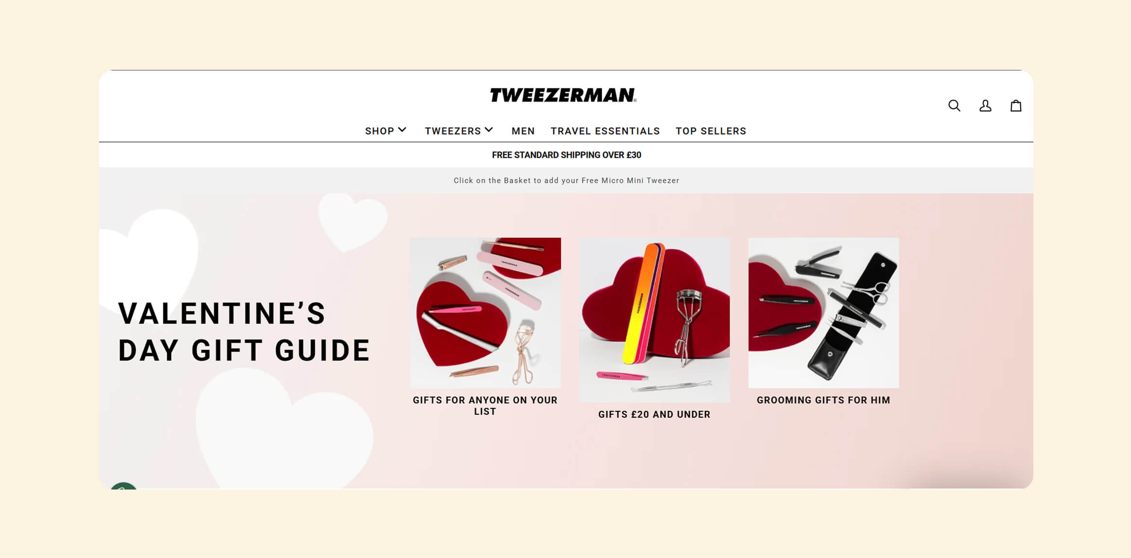 Personalized Product Bundles and Gift Guides by Tweezerman