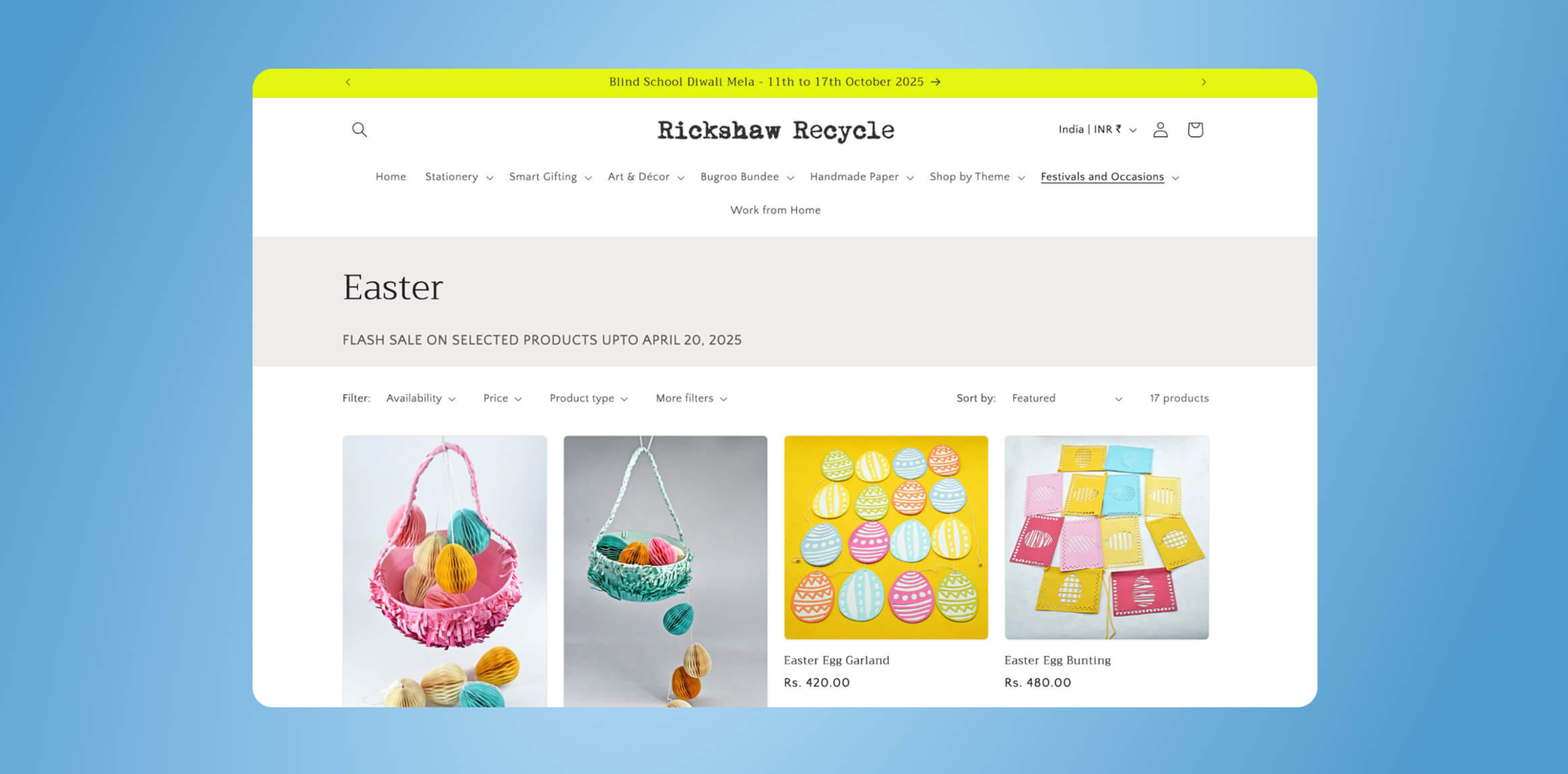 Rickshaw Recycle Easter collection Easter marketing campaign