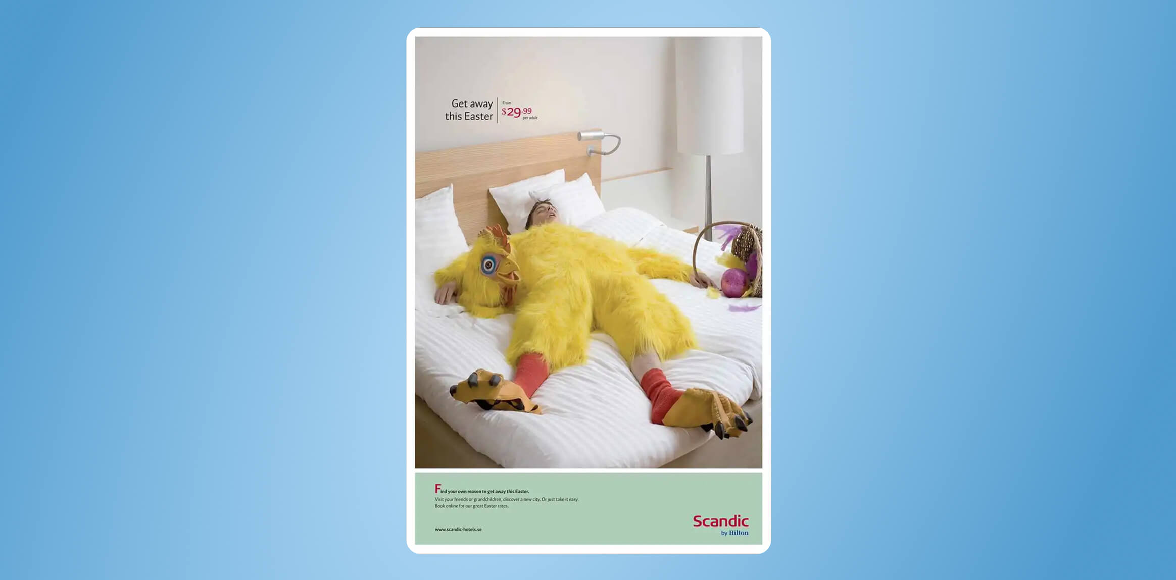Scandic Hotels’ Easter Fatigue Ad Easter marketing campain