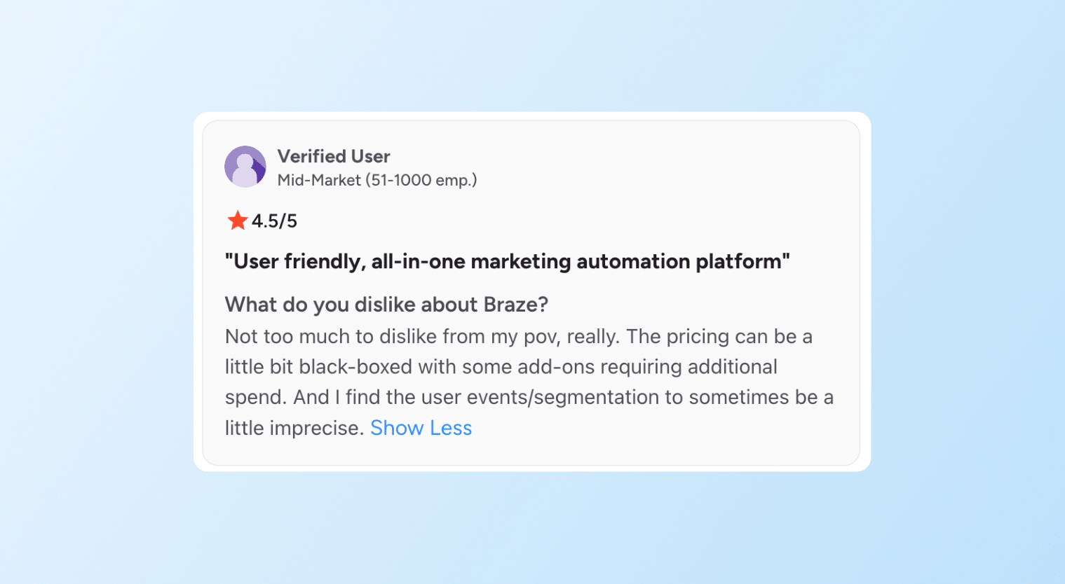 braze vs. salesforce - Braze review