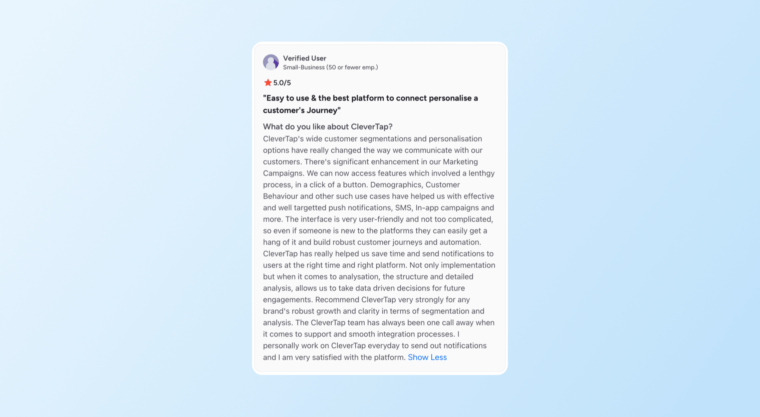 braze vs. salesforce - clevertap review