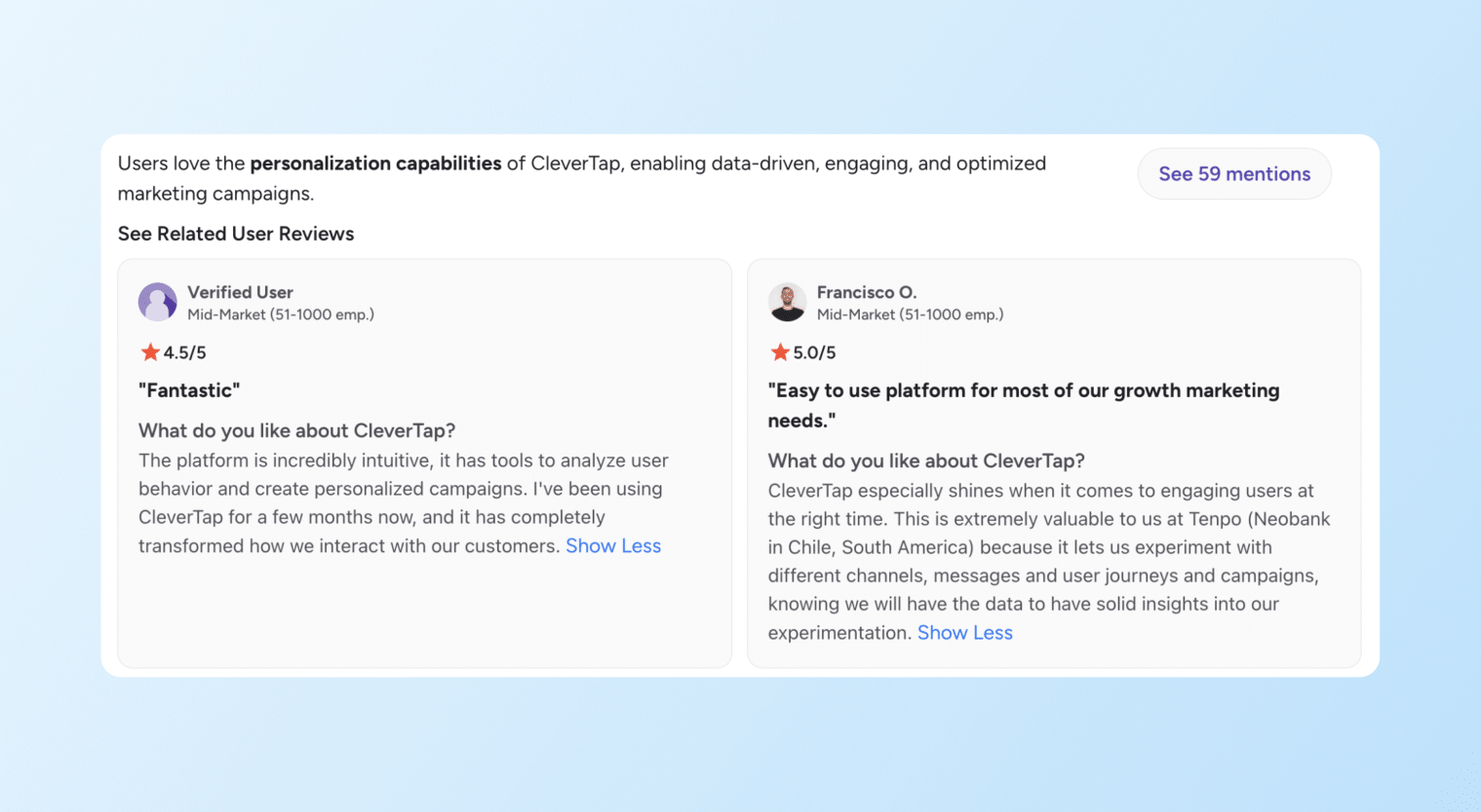 braze vs. salesforce - clevertap's personalization review