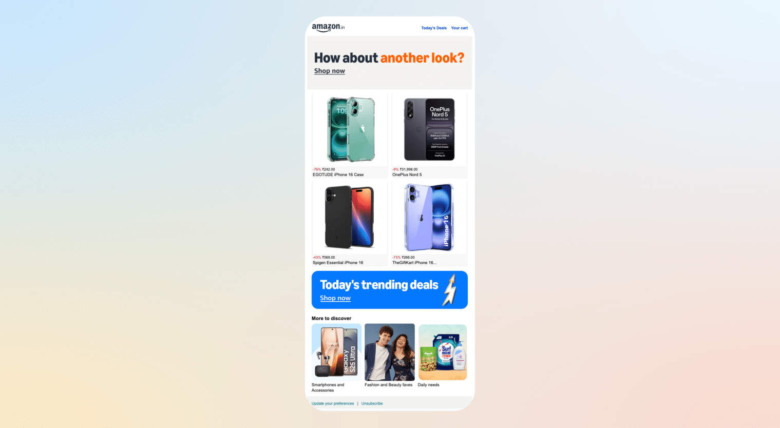 email retargeting - amazon