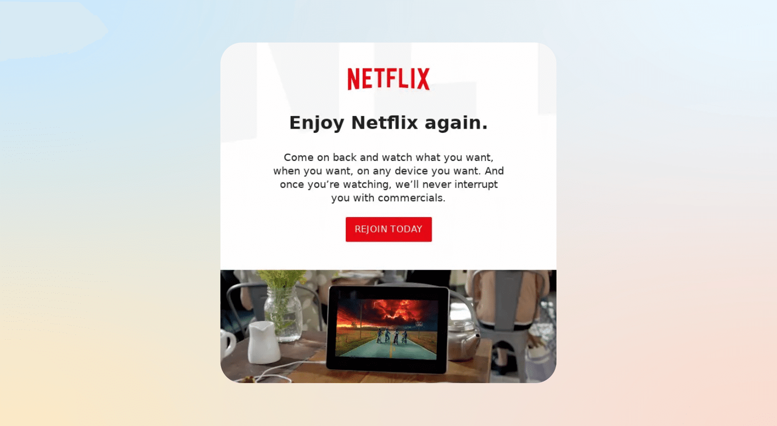 email retargeting - netflix