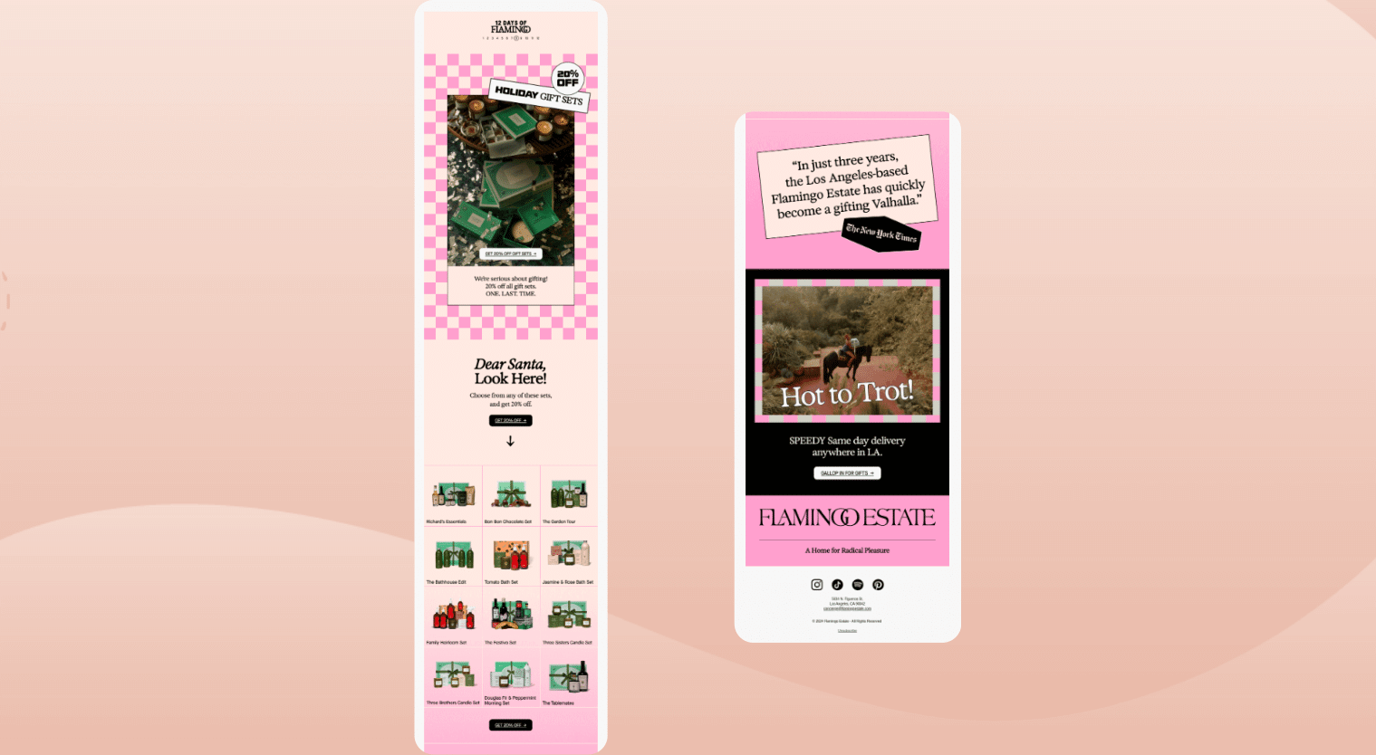 holiday marketing campaigns - Emails