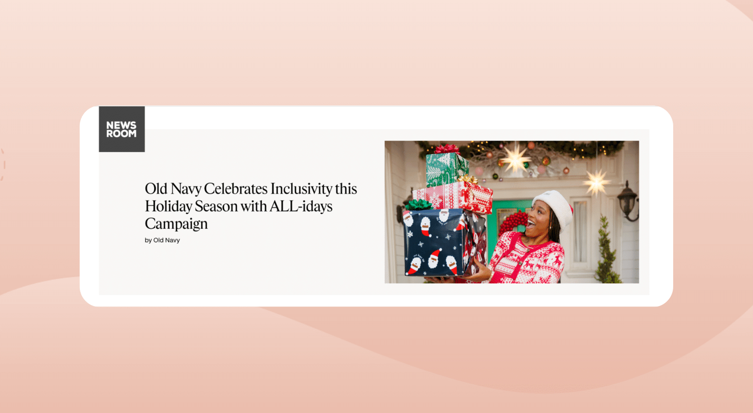 holiday marketing examples - Old Navy