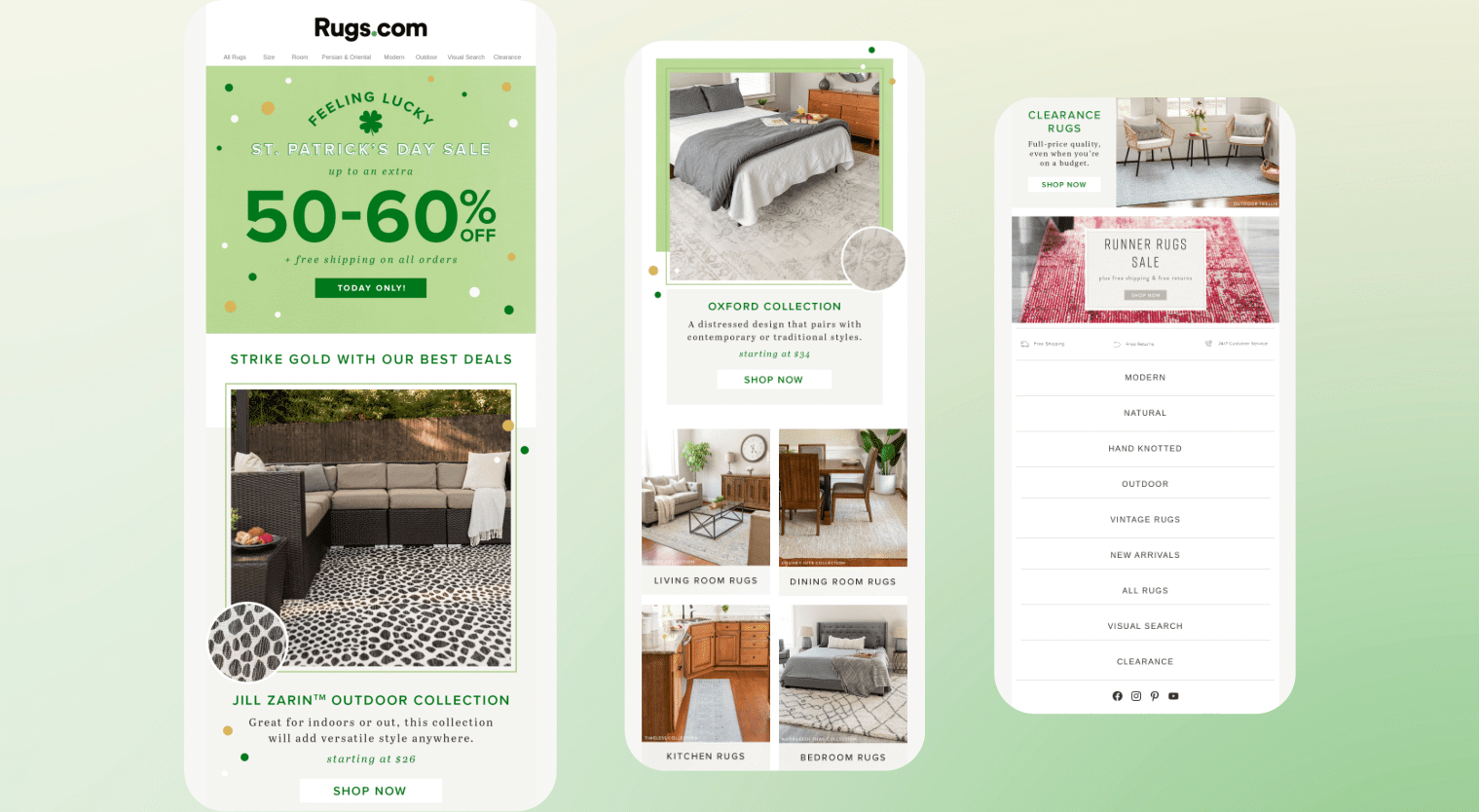 st. patrick's day marketing ideas - flash sale