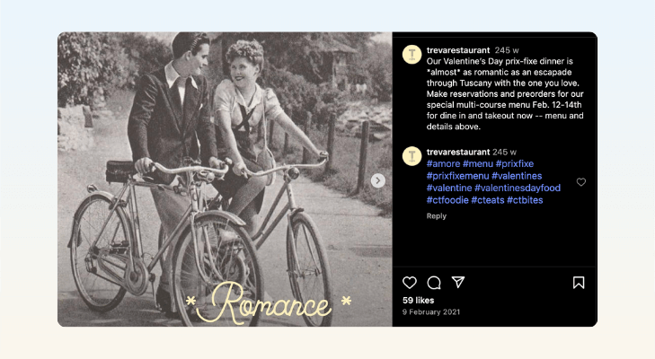 Prix Fixe Romantic Dinner Packages, Valentine’s Day Marketing and Promotion Ideas