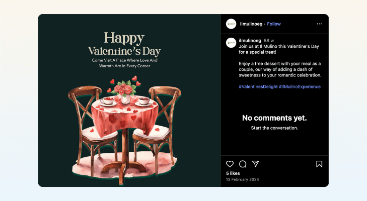 Complimentary Treats and Upsells, Valentine’s Day Marketing and Promotion Ideas