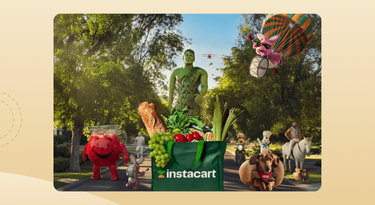 Instacart &ldquo;Avengers of Mascots&rdquo; Superbowl marketing strategy