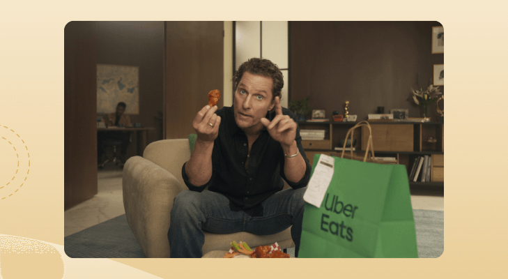 Uber Eats &ldquo;Century of Cravings&rdquo; with Matthew McConaughey Superbowl marketing ad
