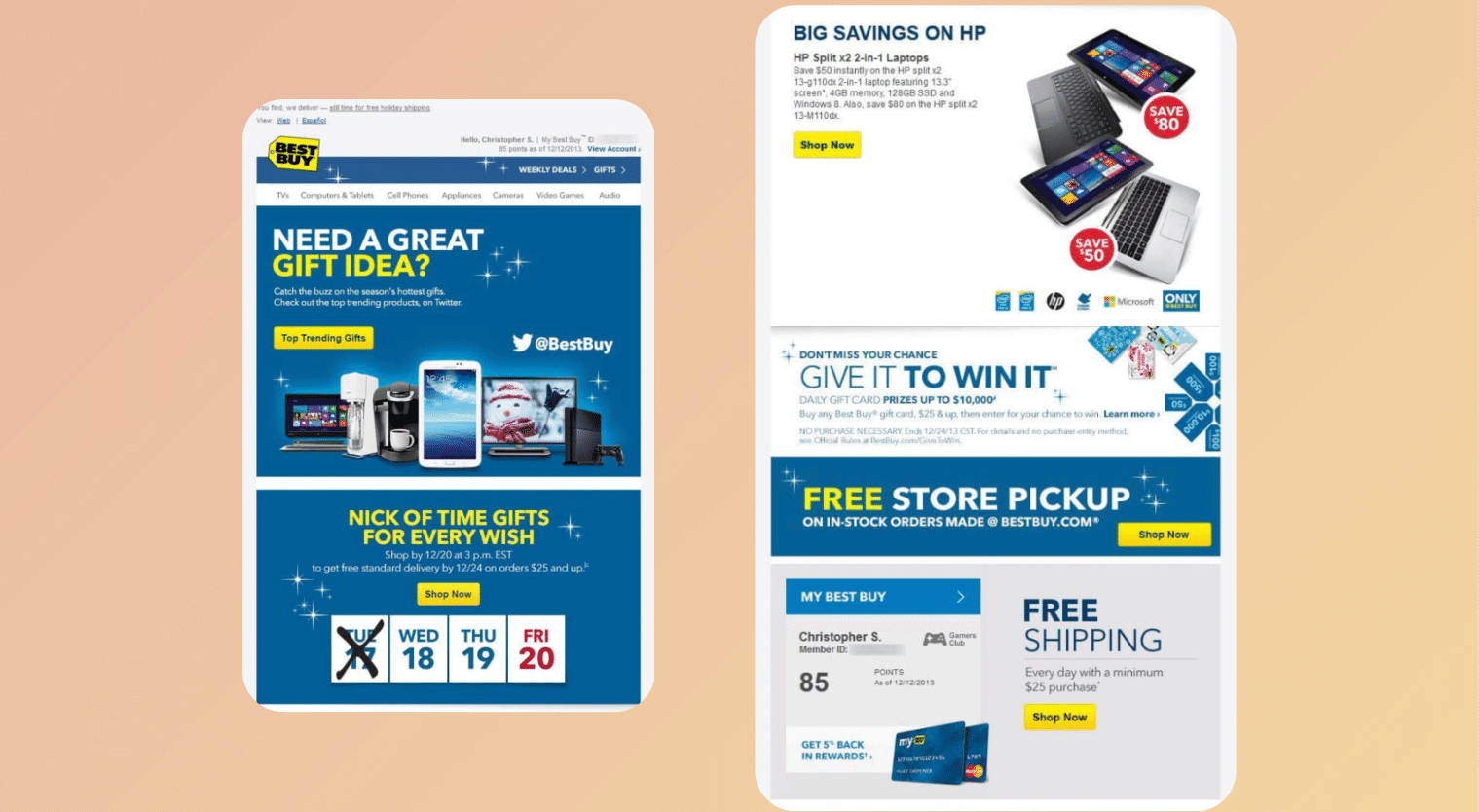 easter emails - best buy