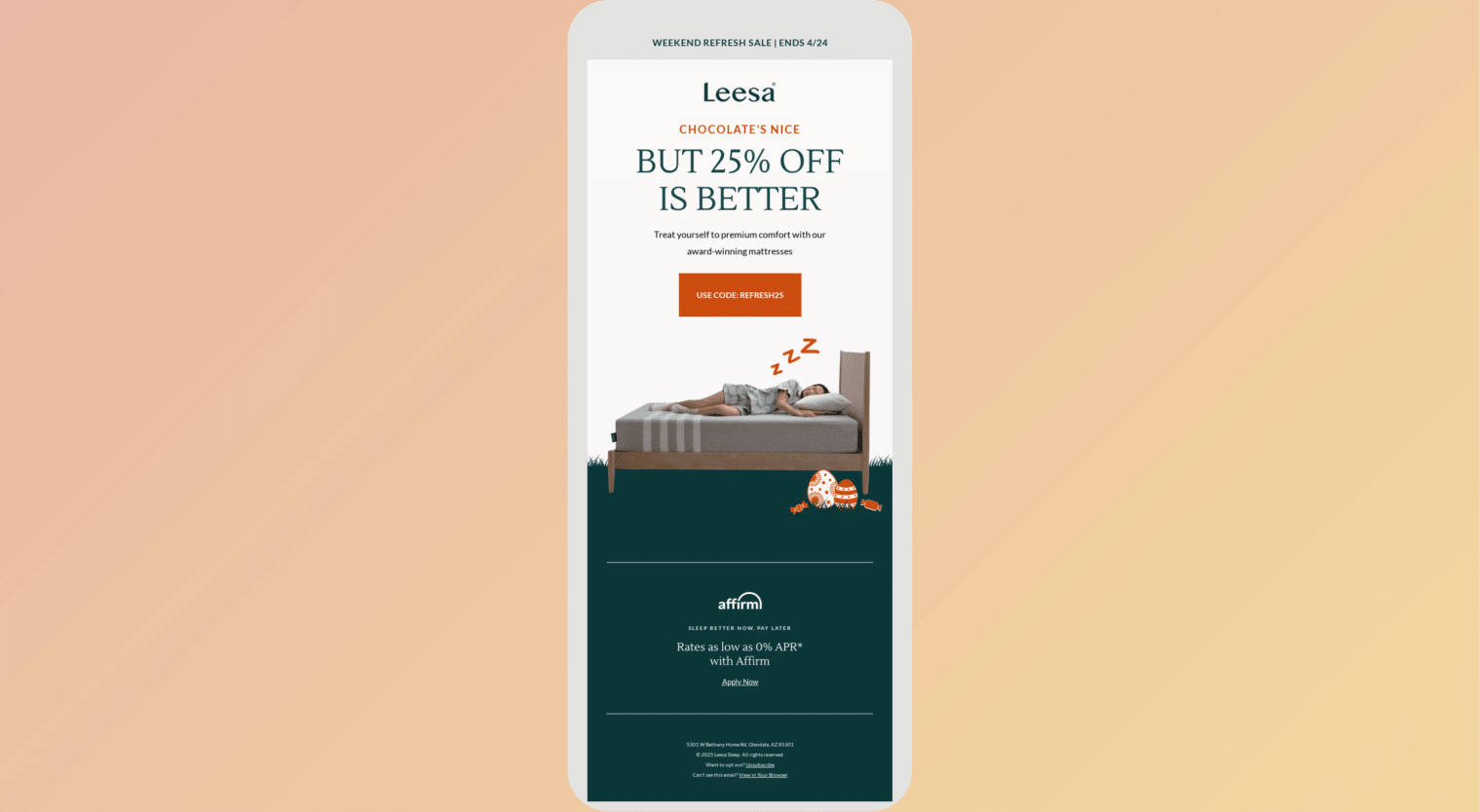 easter emails - leesa