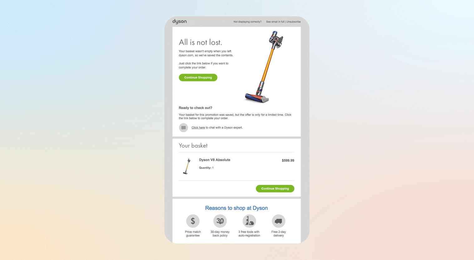 email automation for e-commerce - cart abandonment