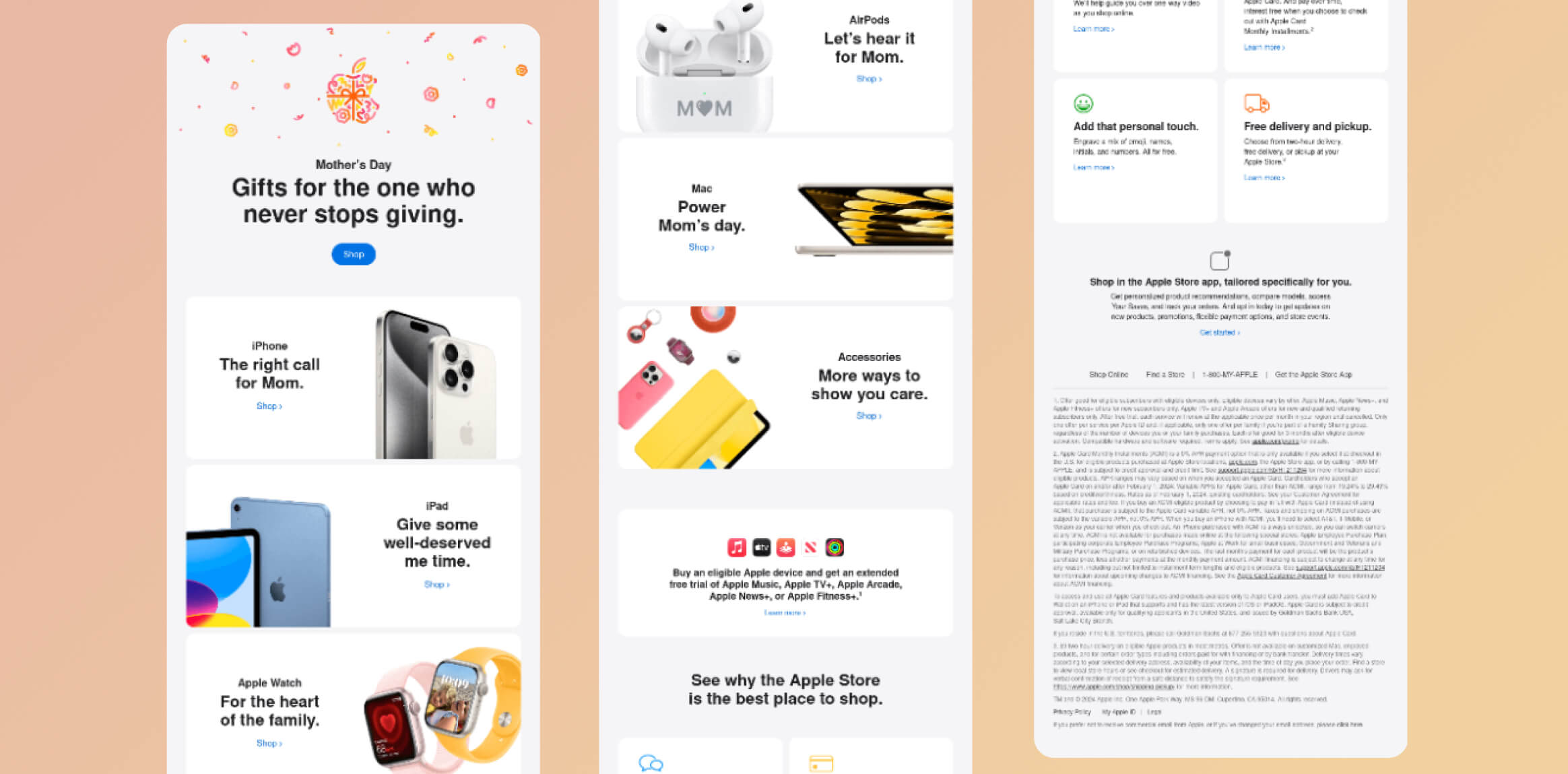 Apple Mother's Day Email Marketing Campaign Examples Gifts For The One Who Never Stops Giving
