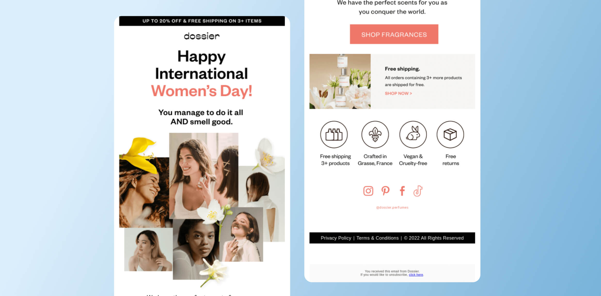 Dossier Empower and Fragrance Your Success International Women's day