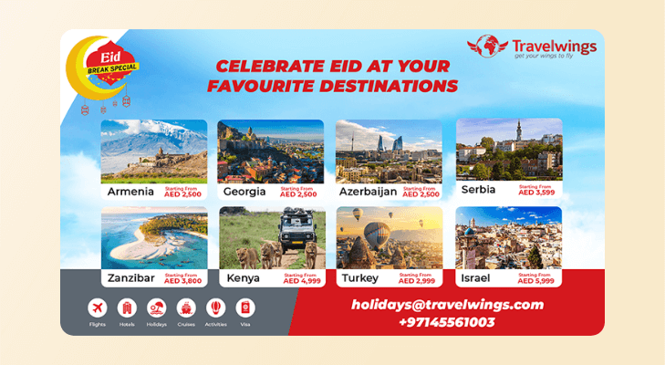 Eid Al-Fitr Marketing Campaign Example by Travelwings