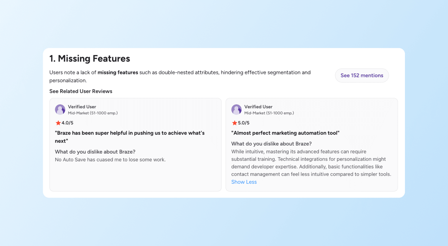 Klaviyo vs. Braze - Braze feature review