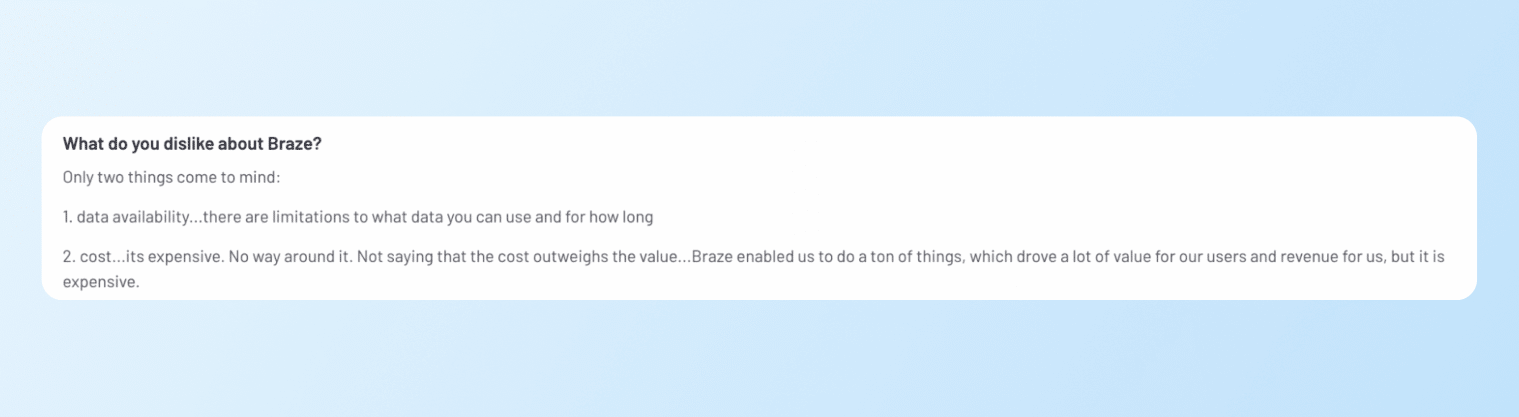 Klaviyo vs. Braze - Braze review