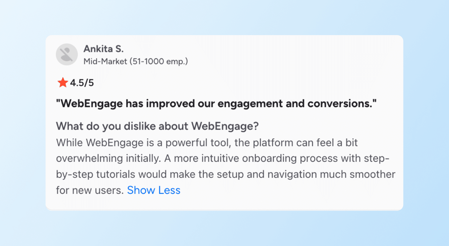 MoEngage vs. WebEngage - WebEngage Learning Curve