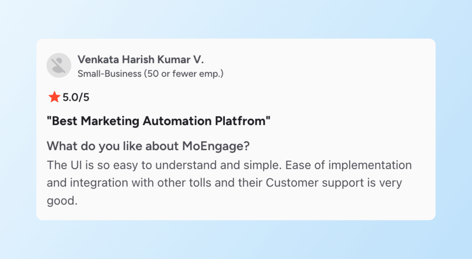 WebEngage vs. MoEngage - MoEngage Review