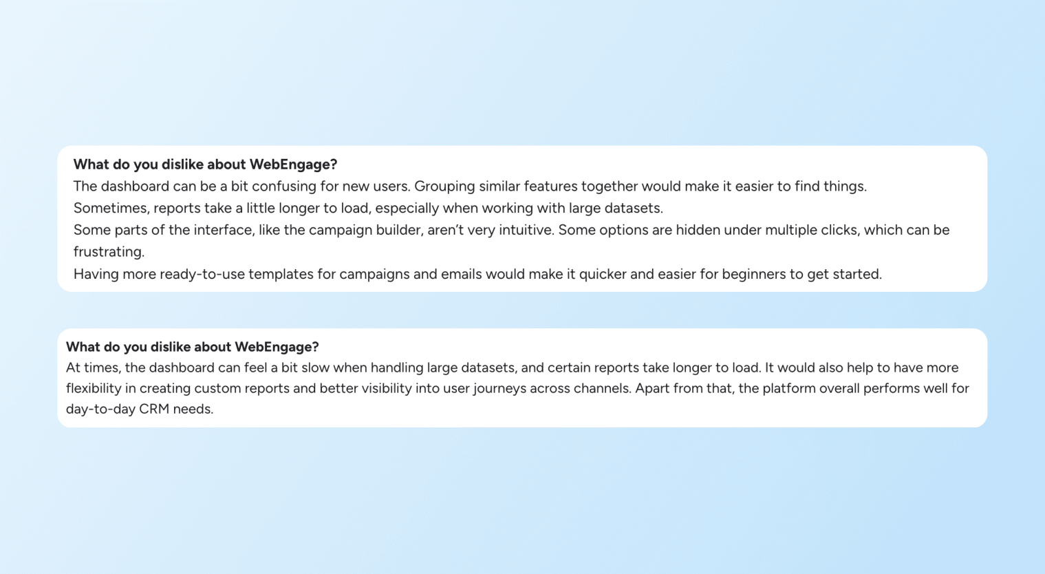 WebEngage vs. MoEngage - WebEngage Dashboard