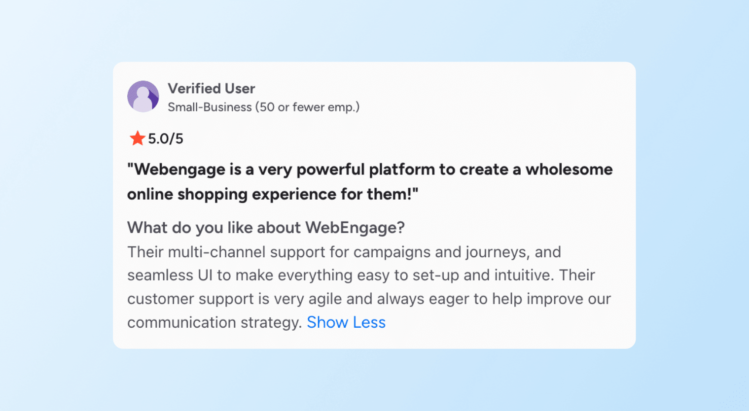 WebEngage vs. MoEngage - WebEngage Review
