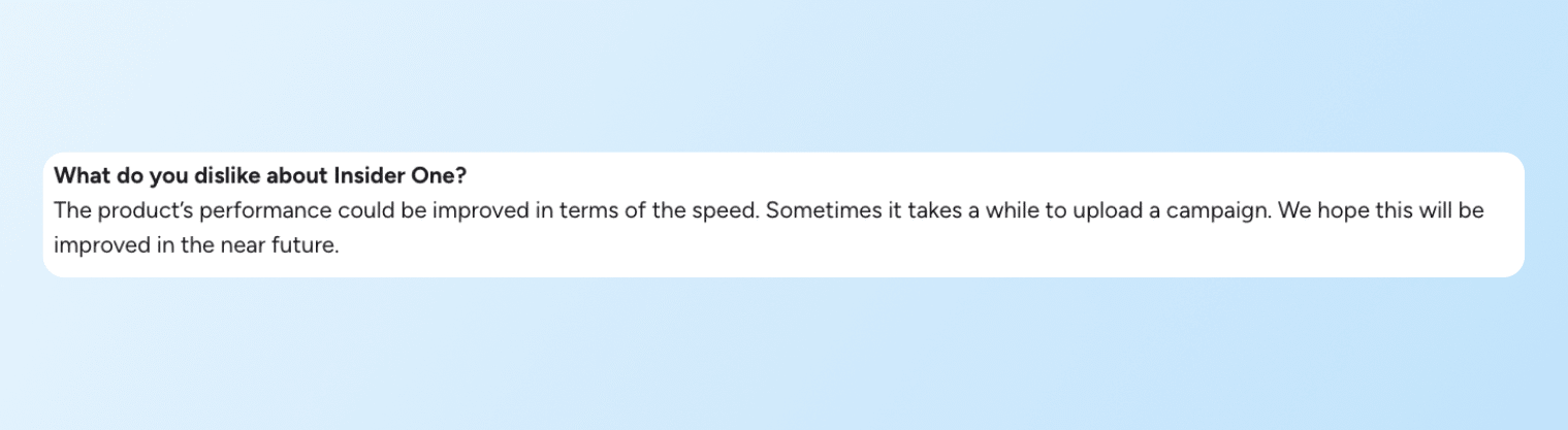 Insider vs. Klaviyo - Insider One Review on performance