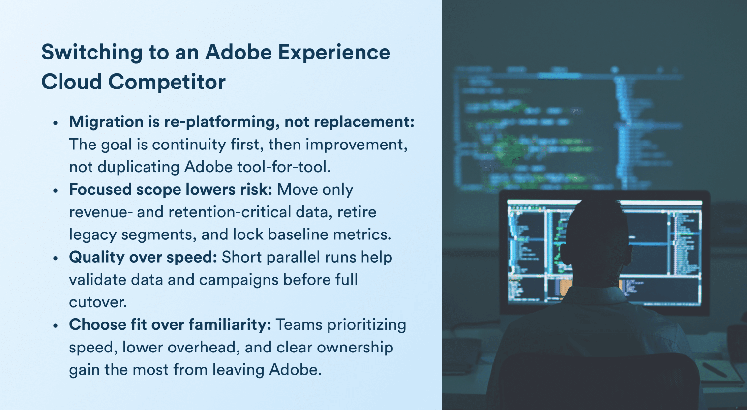 Switching to Adobe Experience Cloud competitors