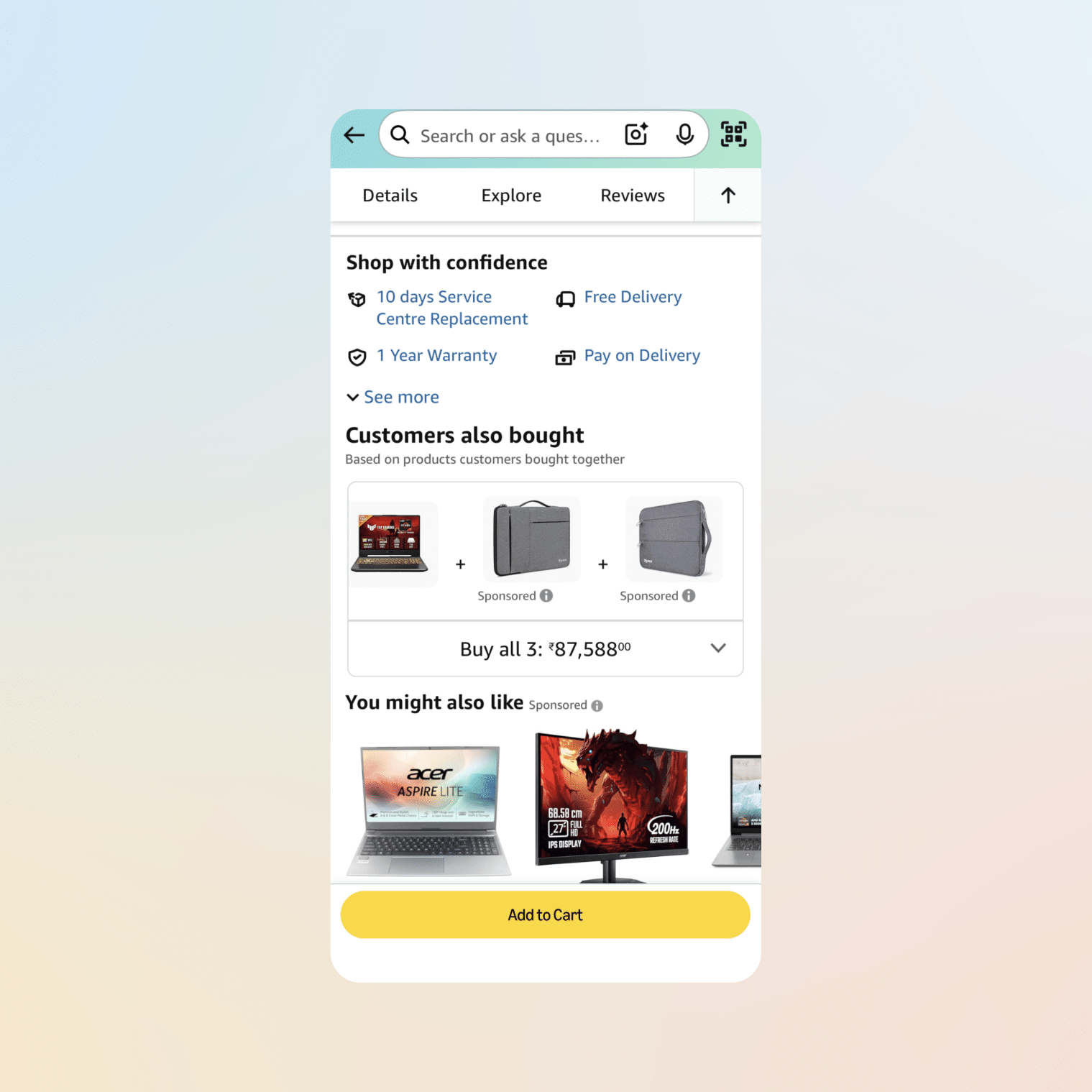 mobile app personalization - amazon