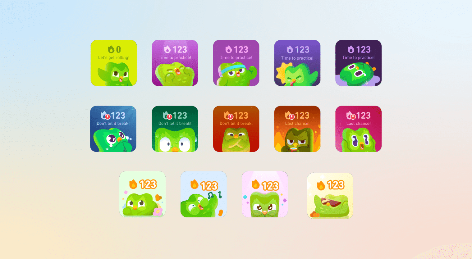 mobile app personalization - duolingo