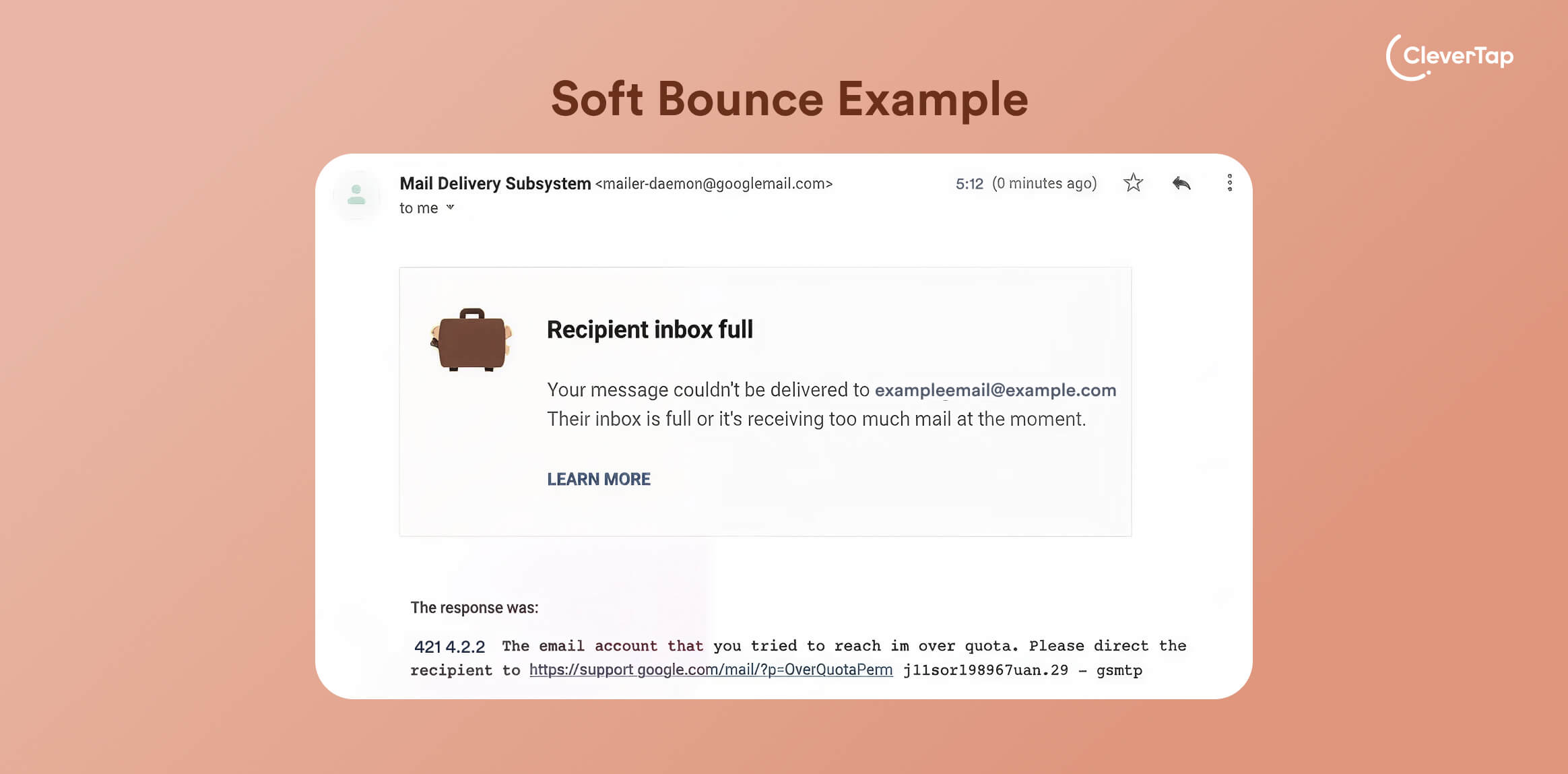 soft bounced email example
