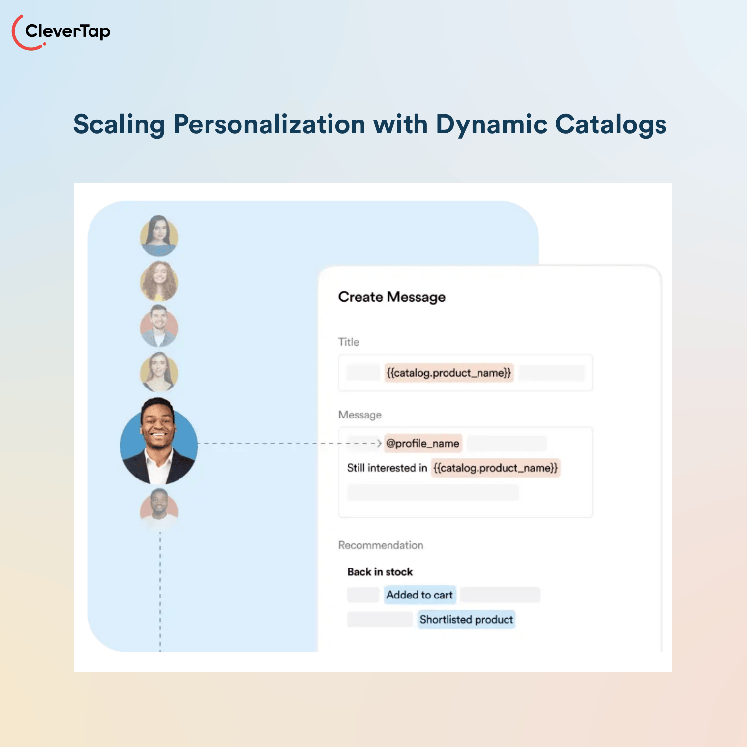 CleverTap dynamic catalogs