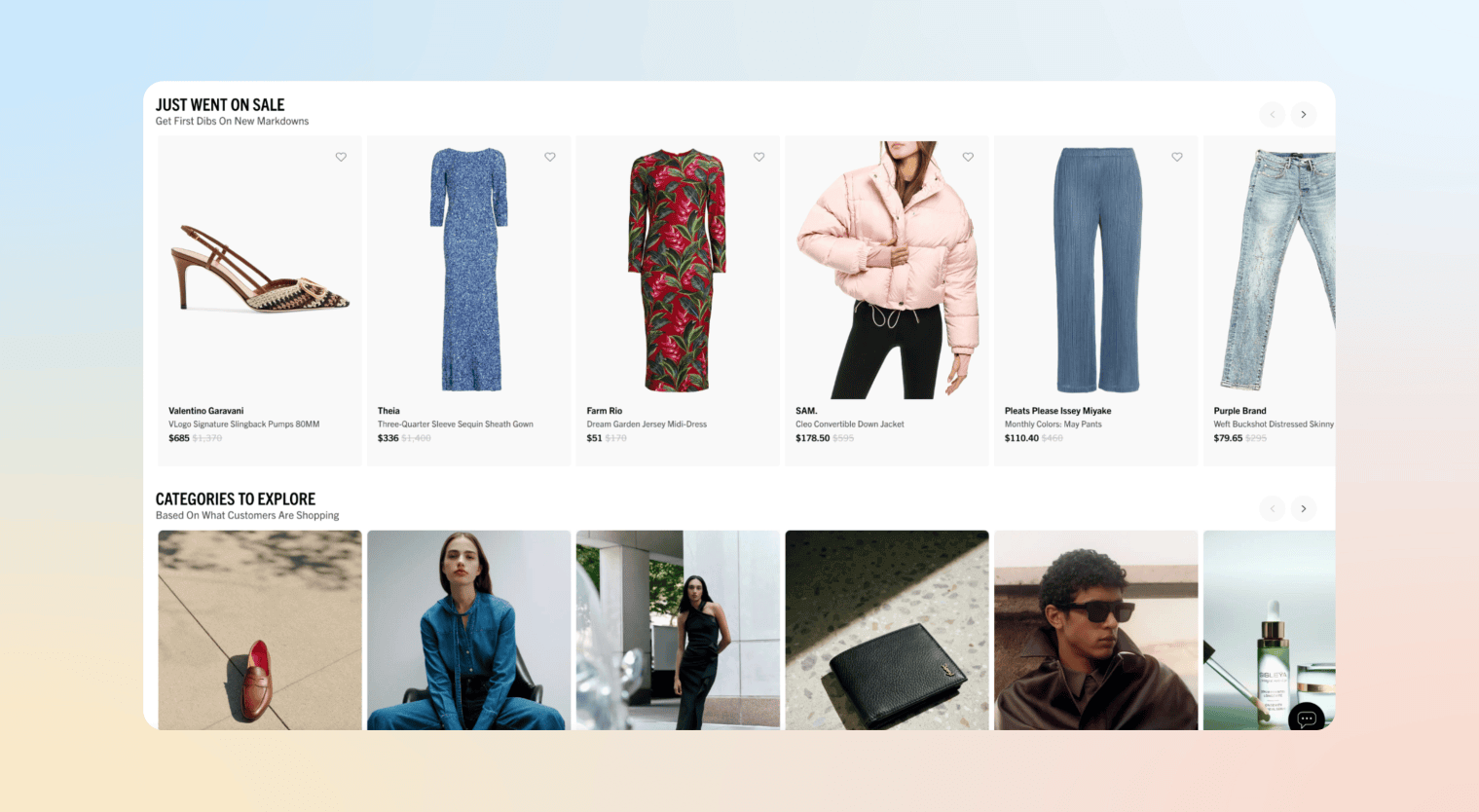 examples of personalization - Saks