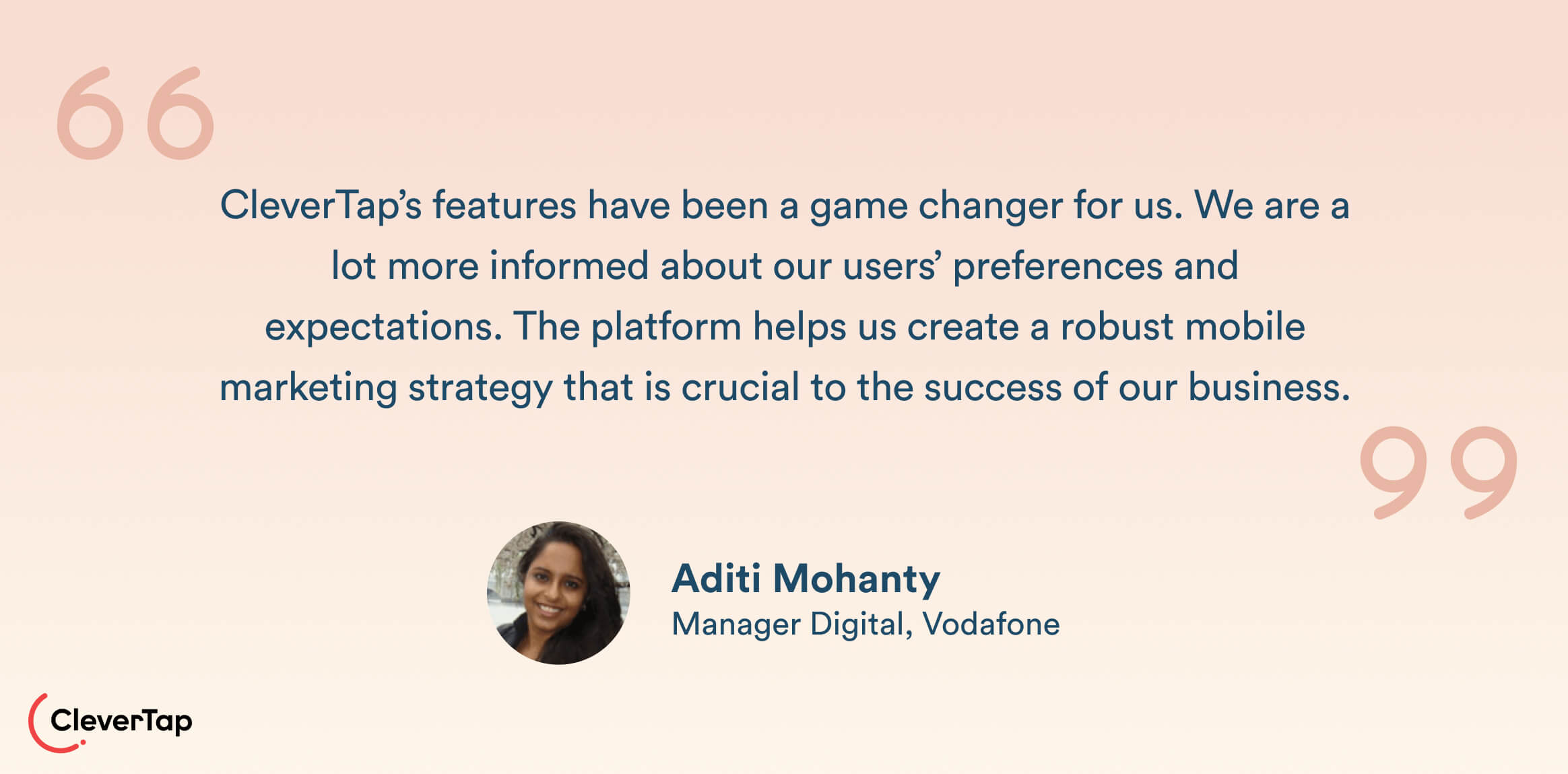 CleverTap best personalization tools - customer quote