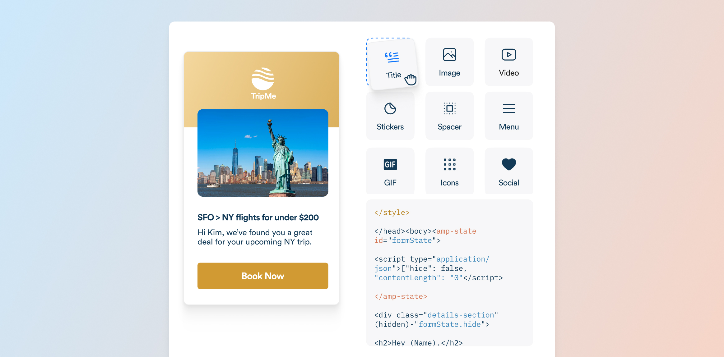 CleverTap's Email Personalization tool