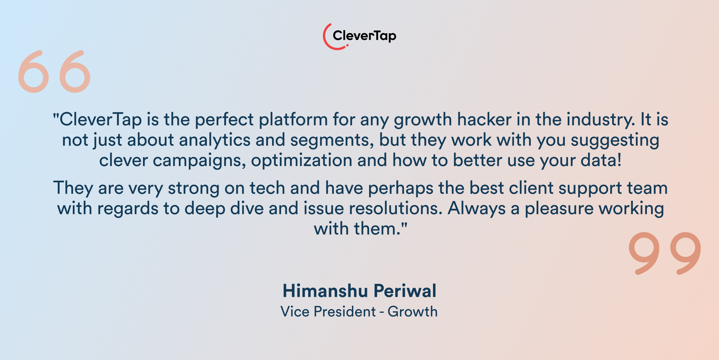 Himanshy Periwal review of CleverTap