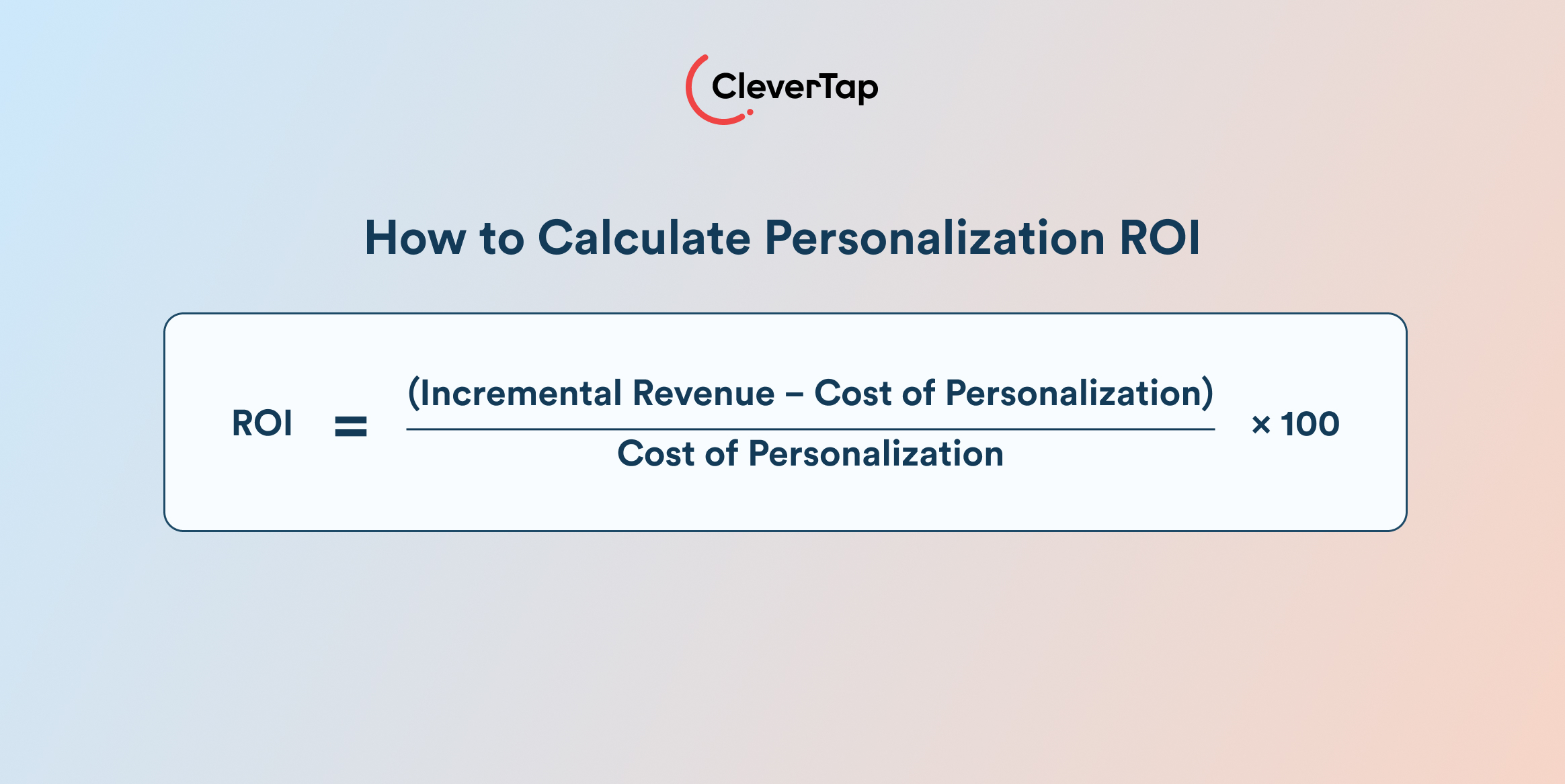 How to calculate personalization ROI