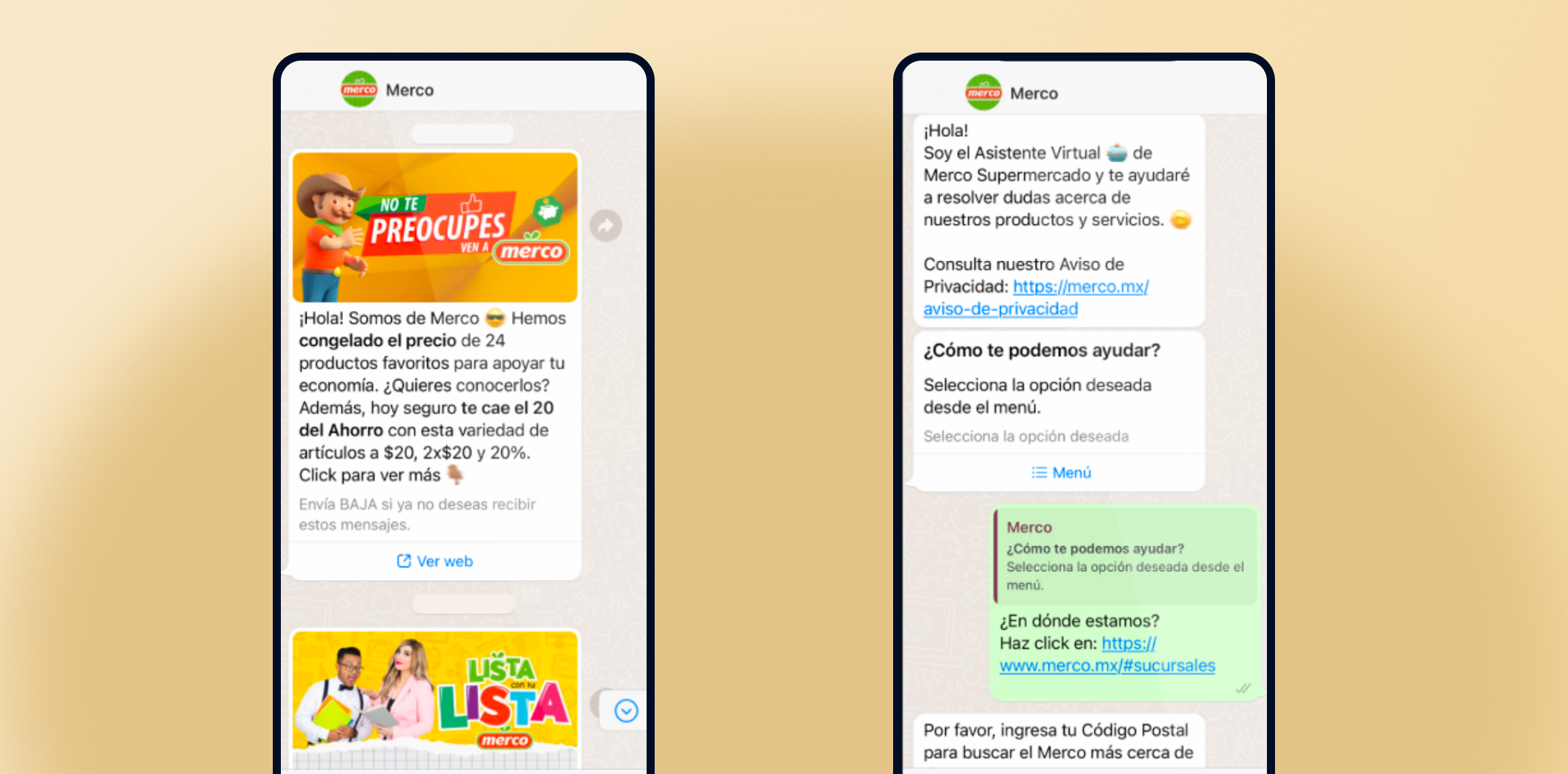 Merco whatsapp marketing campaign example