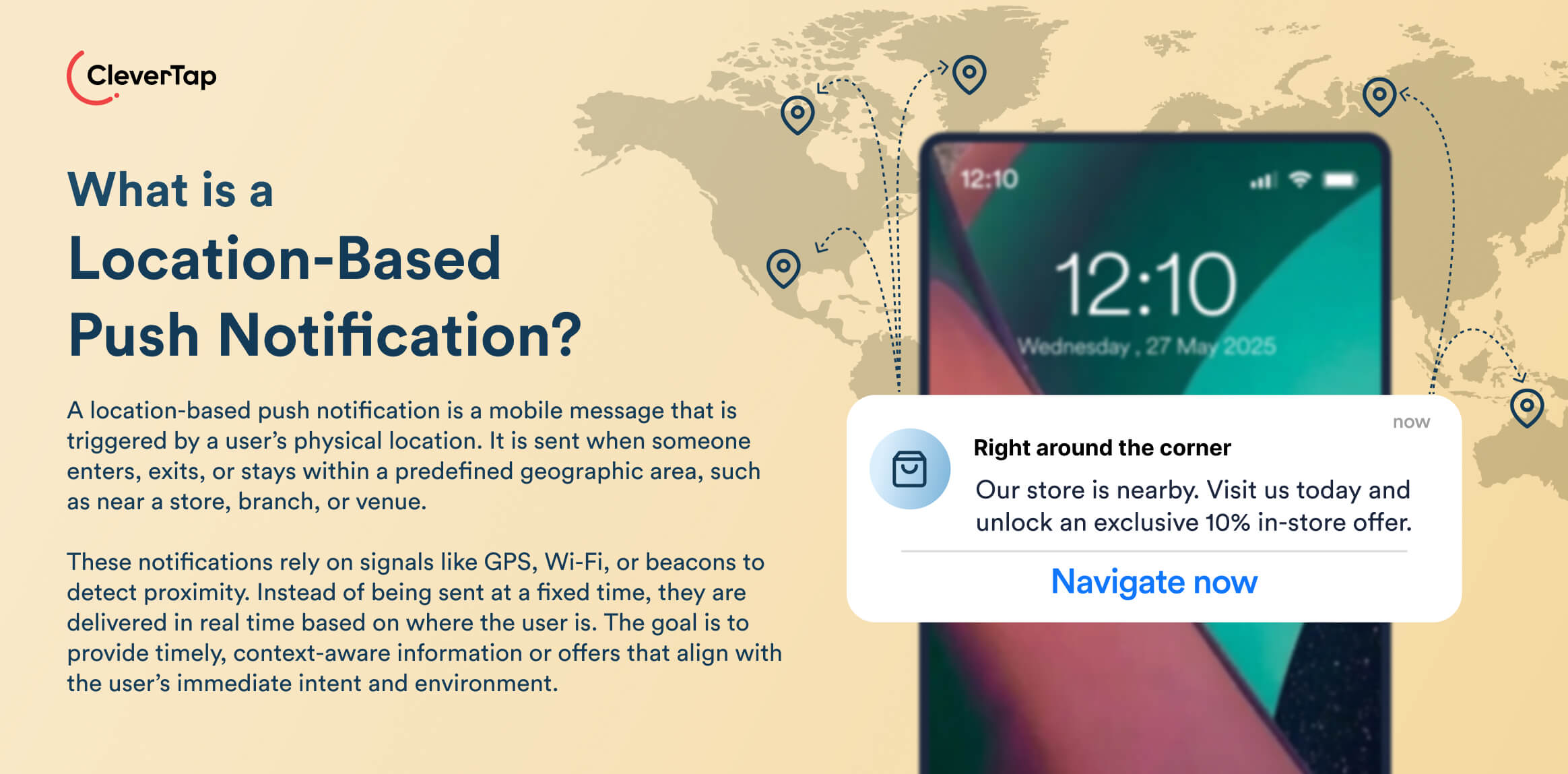 What is a location based push notification